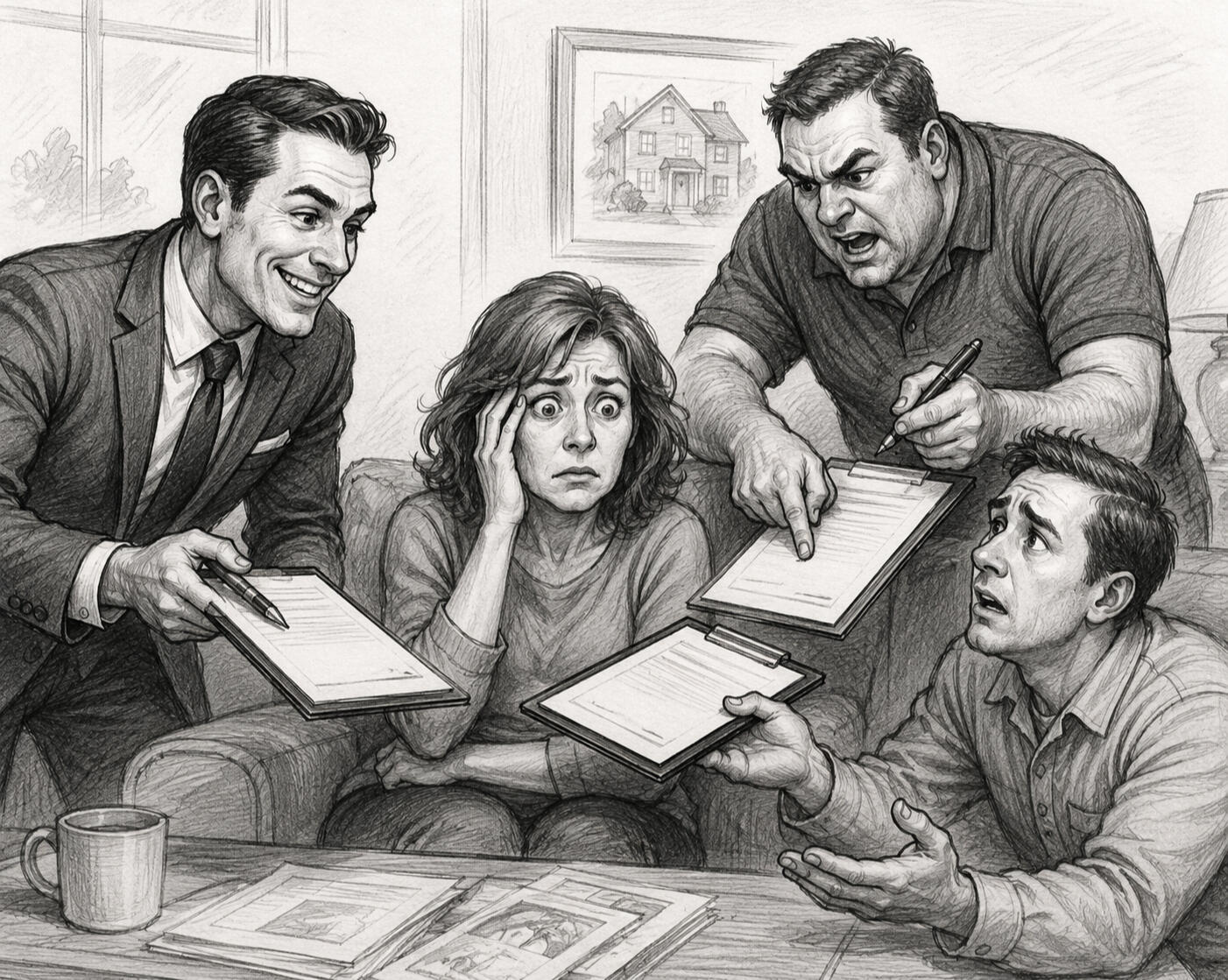 Competing Contractors Apply Sales Pressure Comparing contractor bids for a home improvement project