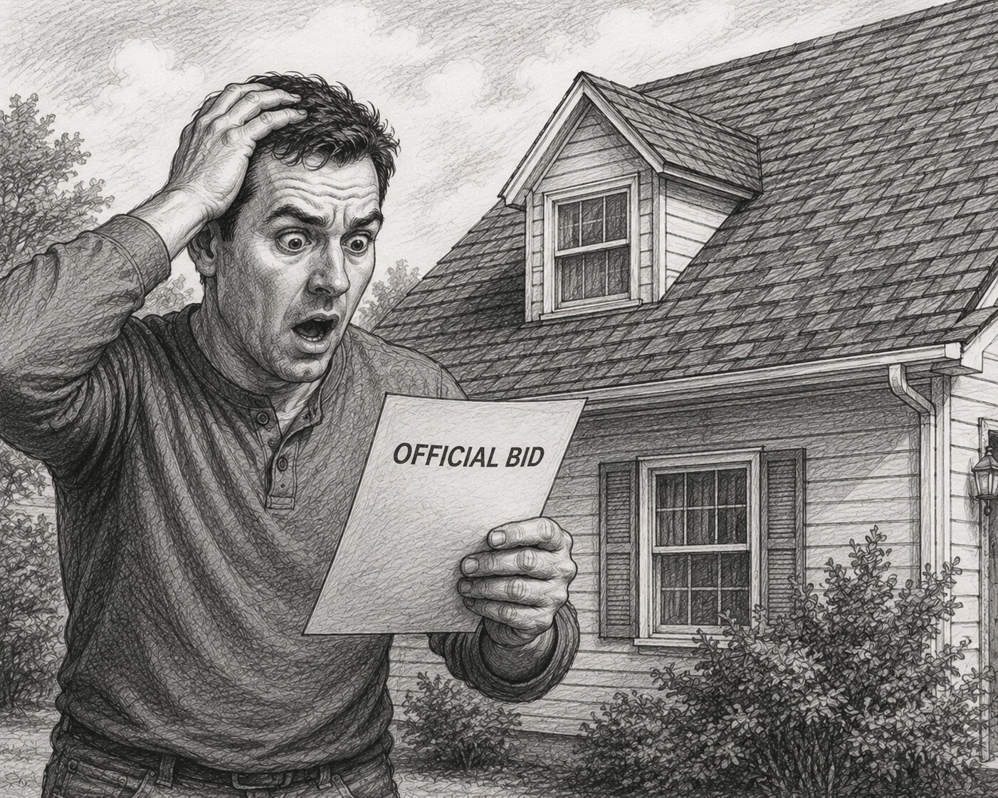 Getting Bids From Contractors Homeowner surprised by the cost of a roofing repair estimate
